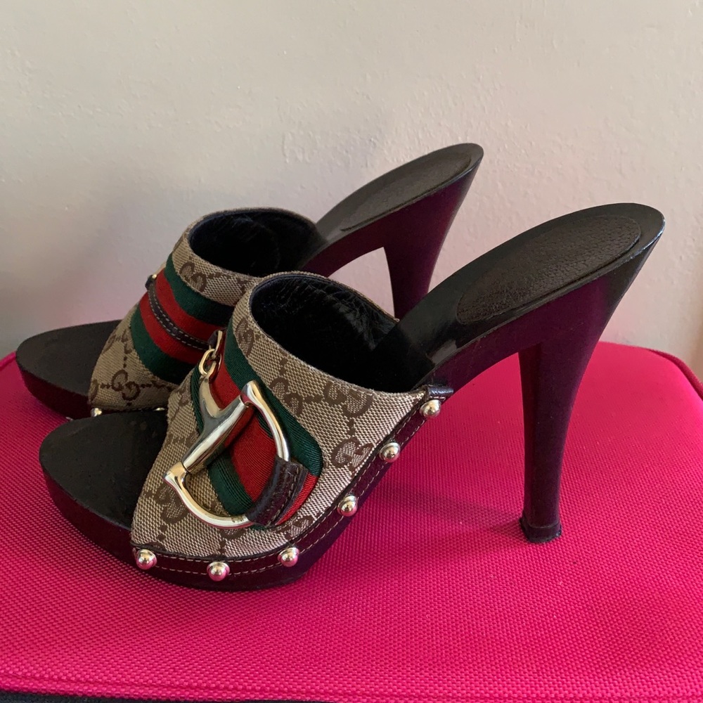 Gucci Buckle Heels